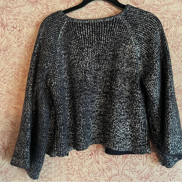 Line the Label black and silver cropped cardigan Medium - Picture 6 of 7